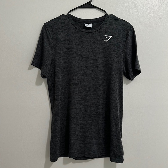 Gymshark Shirts Gymshark Arrival Marl Short Sleeve Tshirt Blackgray Mens Small Poshmark